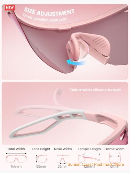 Polarized Sports Sunglasses UV400 Protection TR90 Frame main image 5